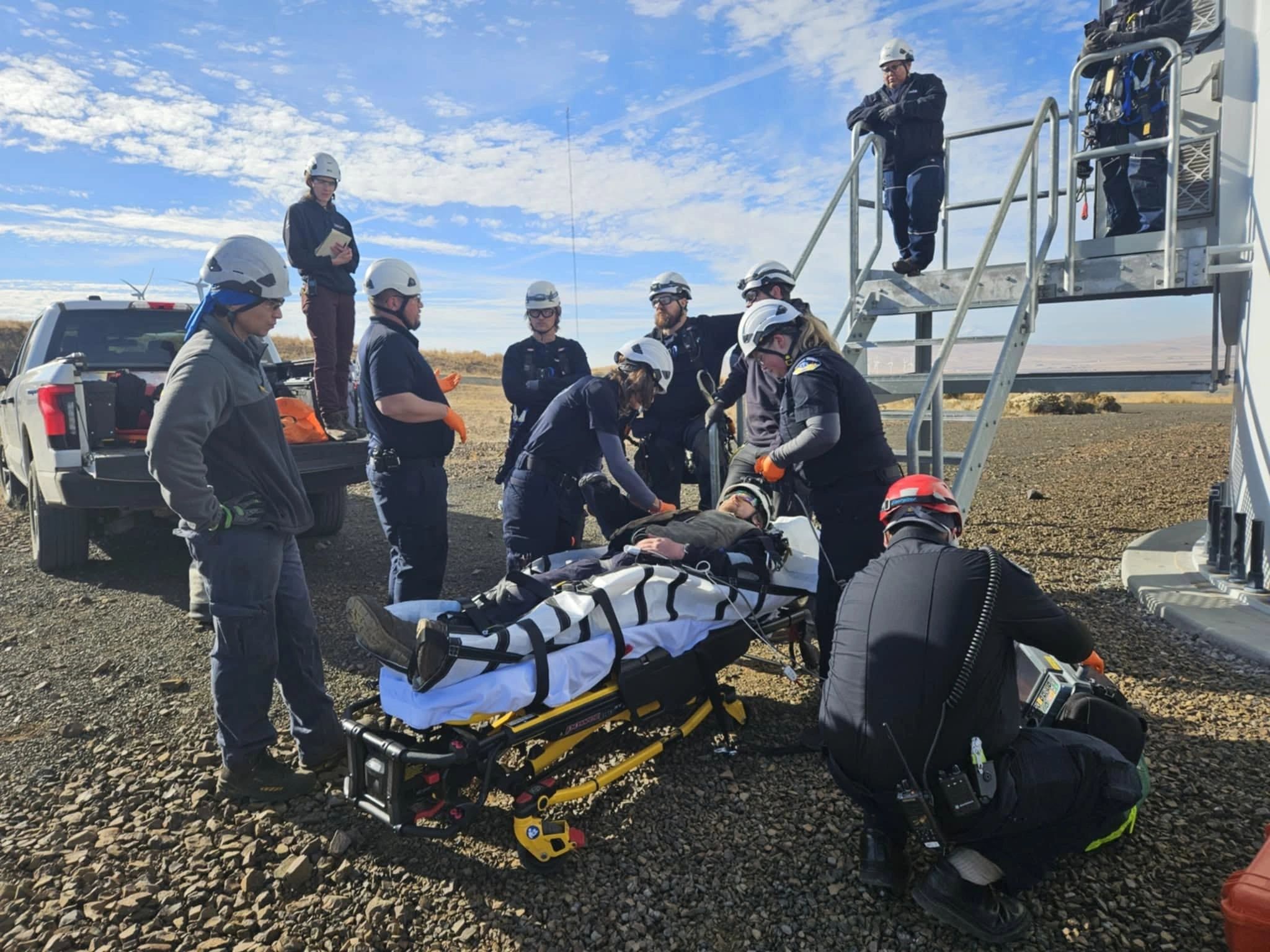 Klickitat County EMS team responding to an emergency